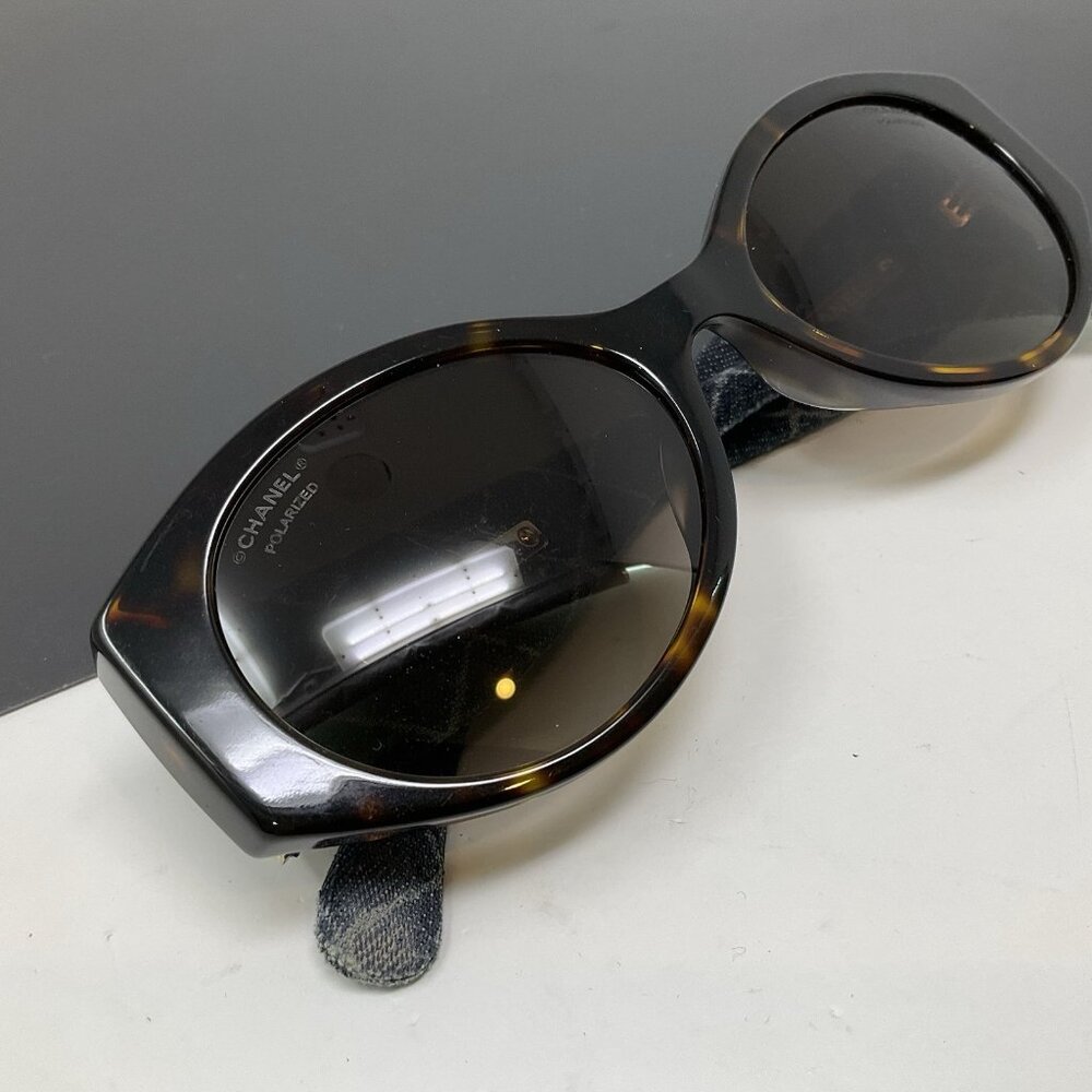 CHANEL 5405-A C 714/S9 Oval Denim Polarized Sunglasses 53 [] 19 140 - Picture 12 of 16